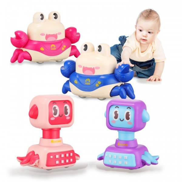CARLORBO Car Toys for Toddlers 1-3, Baby Car Toys, Press and Go Ocean Animal Toy Cars for 18 Months to 2 3 4 5 Years, 4 Pcs